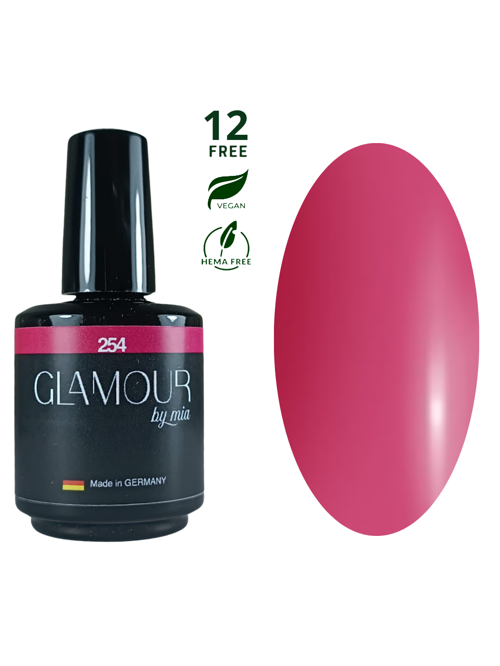 Glamour Koyu Pembe Kalıcı Oje 254 TPO FREE