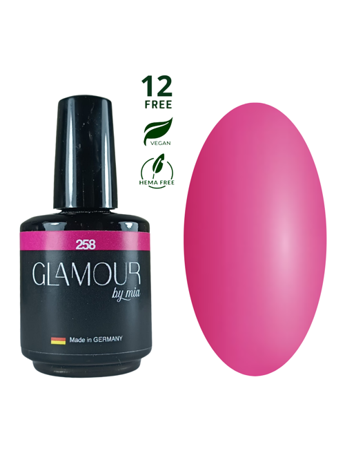 Glamour Koyu Pembe Kalıcı Oje 258 TPO FREE