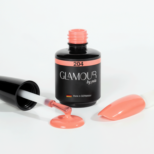 Glamour Açık Somon Rengi Kalıcı Oje 204 TPO FREE