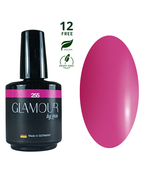 Glamour Koyu Pembe Kalıcı Oje 255 TPO FREE