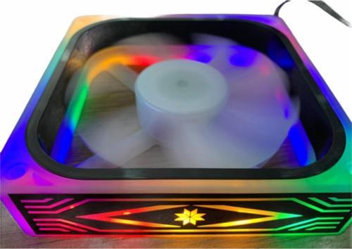 Kaliteli Karışık Renkli Rgb Işıklı Soğutucu Kasa Fanı 12cm 120mm Geniş Büyük Fanlı