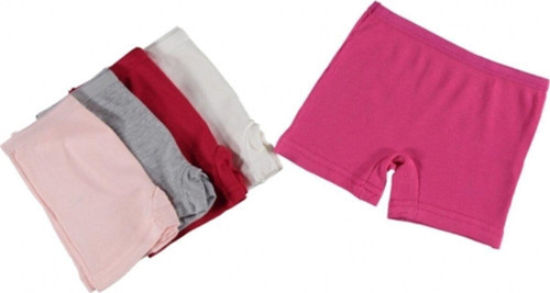 6'Lı Paket Kaşkorse Kız Çocuk Boxer Çok Renkli 5-6 Yaş