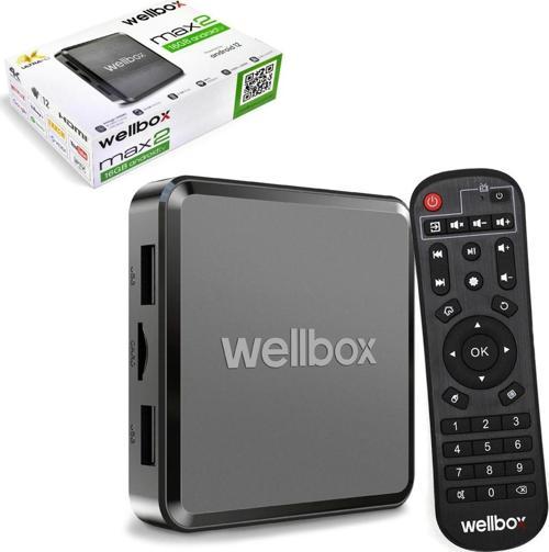 Wellbox Android 12 Max2 Tv Box Tvbox Iptv Media Player 2gb Ram 16gb