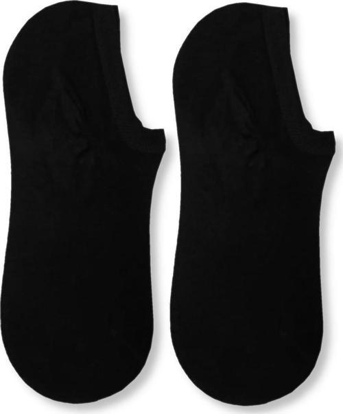 Erkek Siyah Bambu Görünmez Spor Ayakkabı Çorabı Siyah 40-44