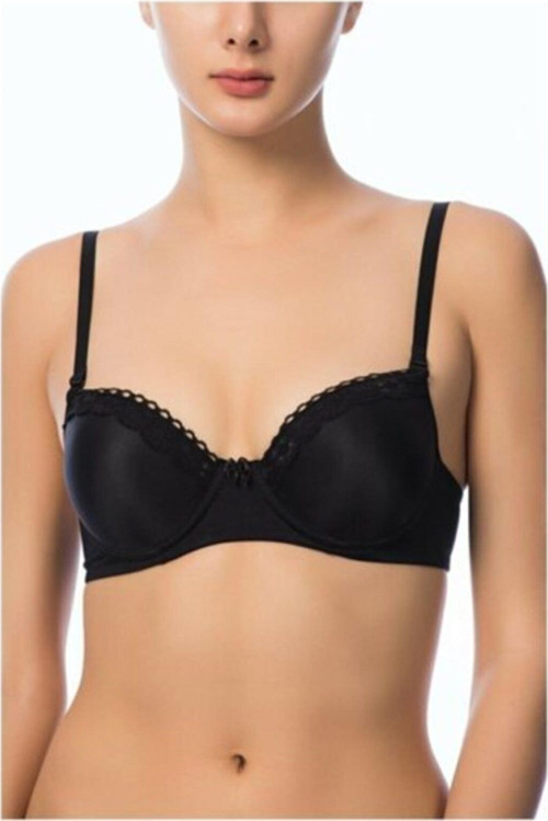 Kadın Siyah Soft Cup'Lı Sütyen Siyah 90