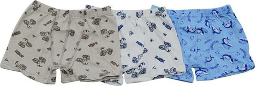 Erkek Çocuk Kahverengi 3 Lü Havlu Bel Iz Yapmaz Rahat Boxer Çok Renkli 9-10 Yaş