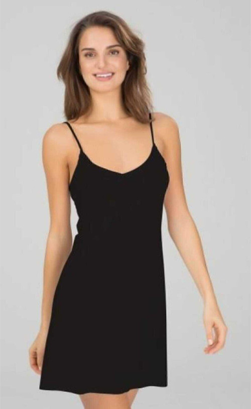 Kadın Siyah Elbise Jipon Astar 3851 Siyah 36