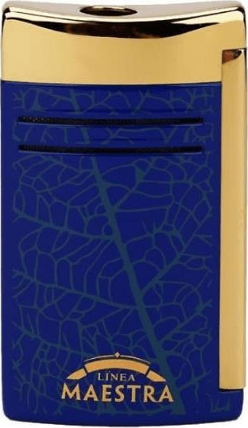 S.T. Dupont 20095 Maxi Jet Partagas Mavi - Altın Rengi Çakmak