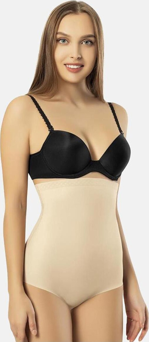 0720 Lazer Kesim Yüksek Bel Slip Korse Ten 2Xl