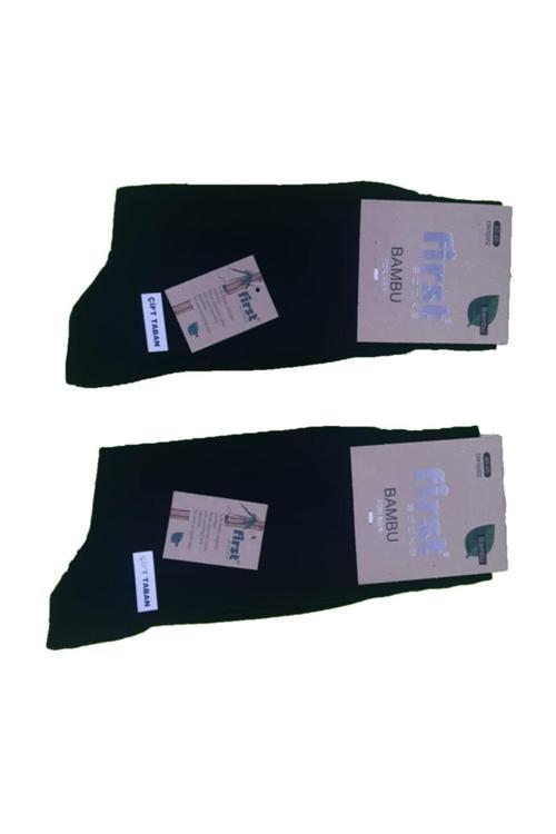 Siyah Renk Dikişsiz Bambu Çorap 6 Lı Siyah 40-45