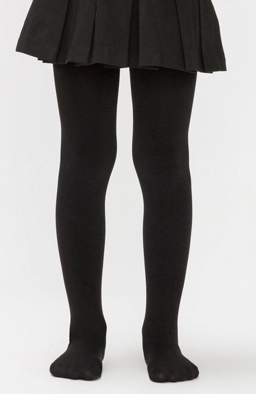 Siyah Kız Çocuk Ekstra Pamuklu Külotlu Çorap Siyah 3