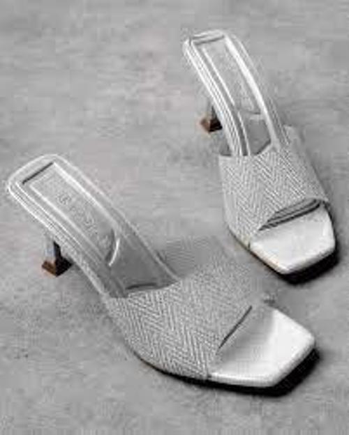 Luart Platin Simli Topuklu Terlik