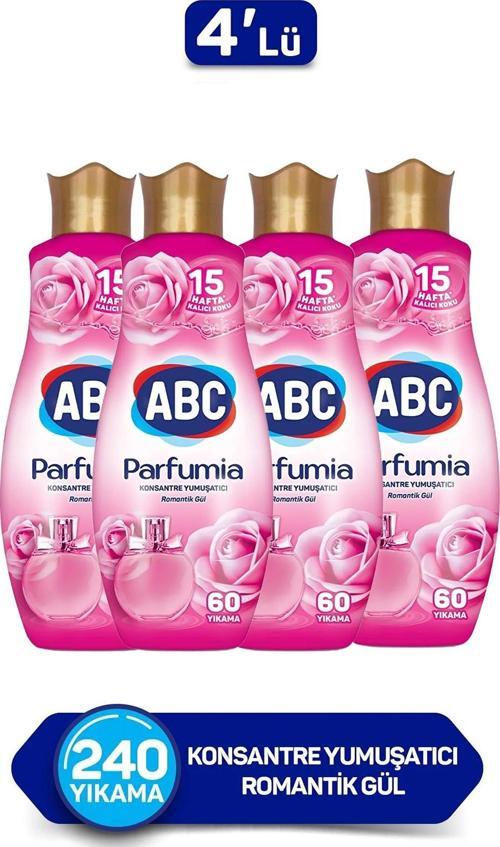 Parfumia Konsantre Çamaşır Yumuşatıcısı Romantik Gül 4 x 1440 ML