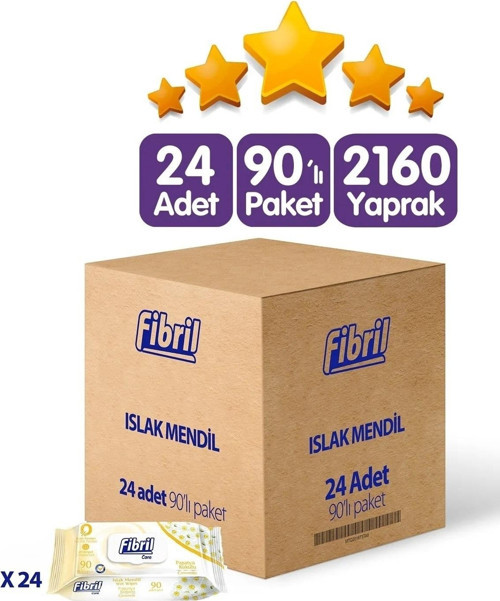 Care Papatya Kokulu Islak Mendil 24X90 Lı Paket 2160 Yaprak