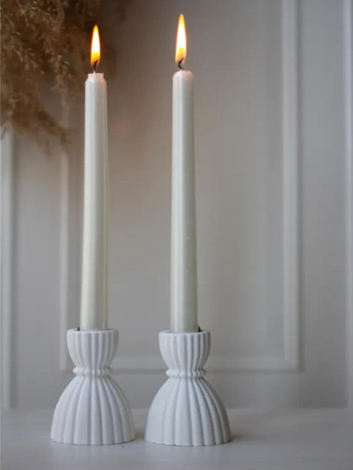 2 Li Beton Şamdan Mumluk Özel