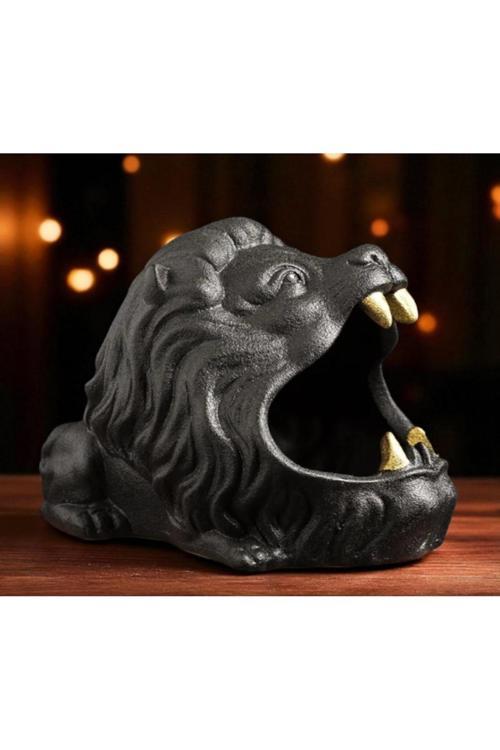 Aslan Kül Tablası, Aslan Görünümlü Büyük Taş Küllük, Dekoratif, Ağır Ve Sağlam