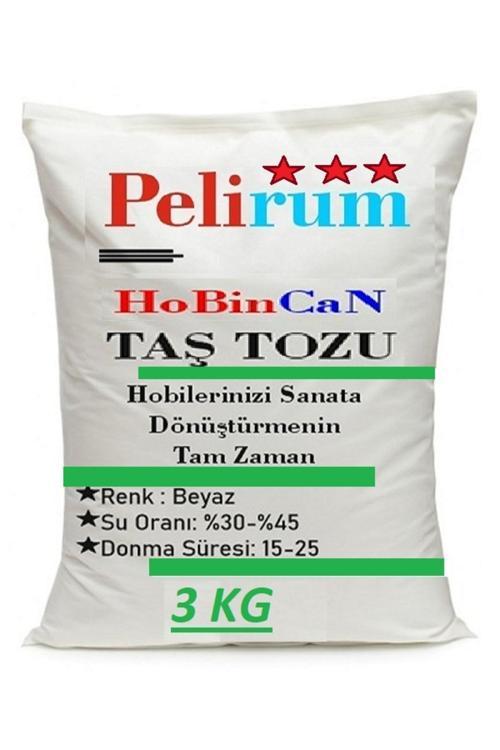 3 Kg Hızlı Donan Biblo Taş Tozu Güçlü Hobi Biblo Mumluk Vazo Kalıp Dökümü 3 Kg (%98 Baloncuksuz)
