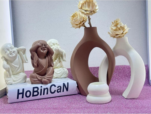 Sevgili Sarmaşık Vazo Ve Görmedim Duymadım Bilmiyorum Mumluk Biblo