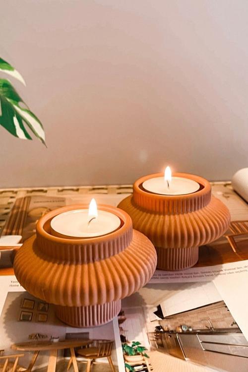 Fiji Terracotta Tealight Mumluk.