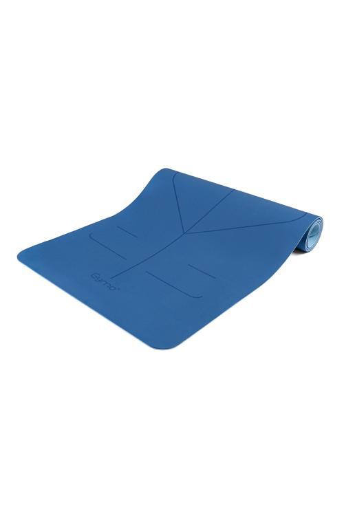 UltraGrip Hizalamalı 6mm TPE Yoga Matı Pilates Minderi Mavi