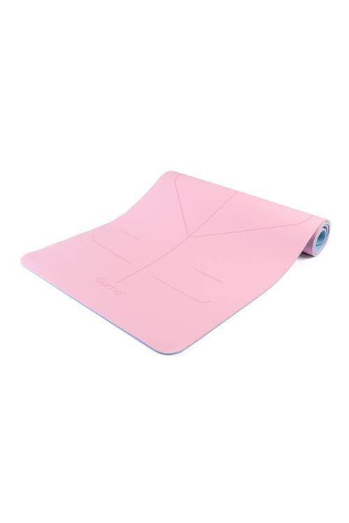 UltraGrip Hizalamalı 6mm TPE Yoga Matı Pilates Minderi Pembe