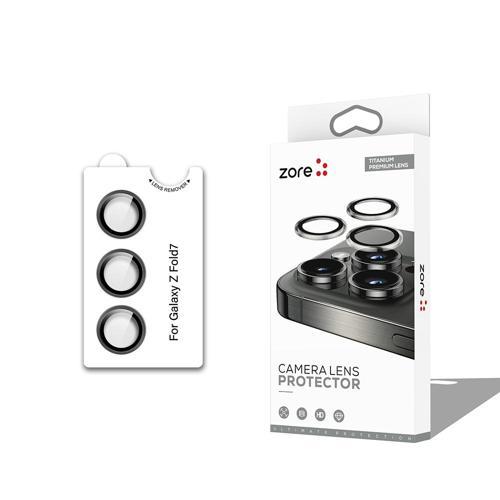 Galaxy Z Fold 7 Zore CL-12 Premium Safir Parmak İzi Bırakmayan Anti-Reflective Kamera Lens Koruyucu