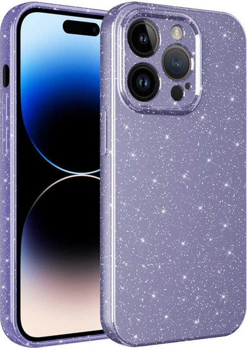 Apple iPhone 14 Pro Kılıf Kamera Korumalı Simli Lüks Zore Koton Kapak