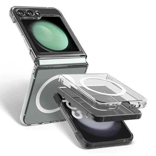 Galaxy Z Flip 6 Kılıf Kamera Korumalı M-safe Sert PC Zore Porto Kapak