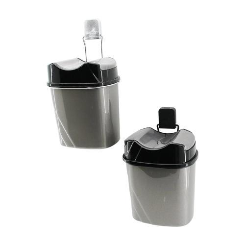 METAL ASKILI PLASTİK ÇÖP KOVASI YAPIŞKANLI MONTAJ (5365)