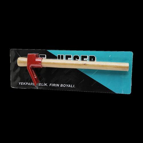 VAKUMLU KIRMIZI KESER AHŞAP SAPLI (5365)