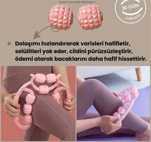 9 Tekerlekli Yoga Fitness Silindiri (Roller) (5365)