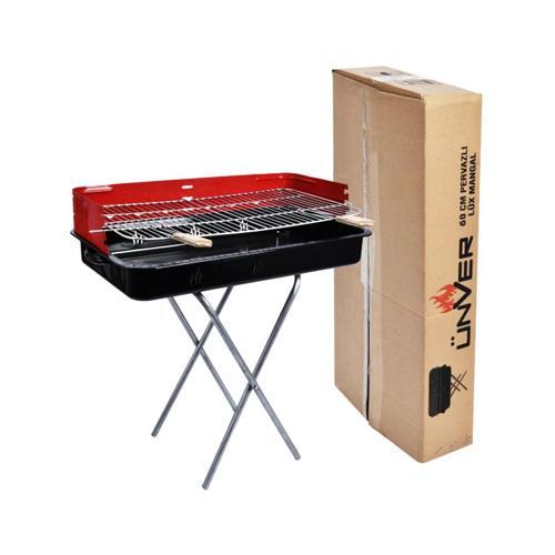60CM  PERVAZLI PORTATİF AYAKLI MANGAL TEKLİ KUTULU (5365)