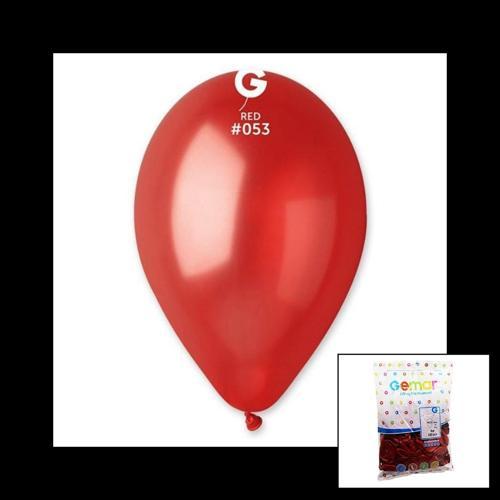 GM-110-53 METALİK - KIRMIZI BALON 11'' - 28CM - 100 PARÇA (5365)