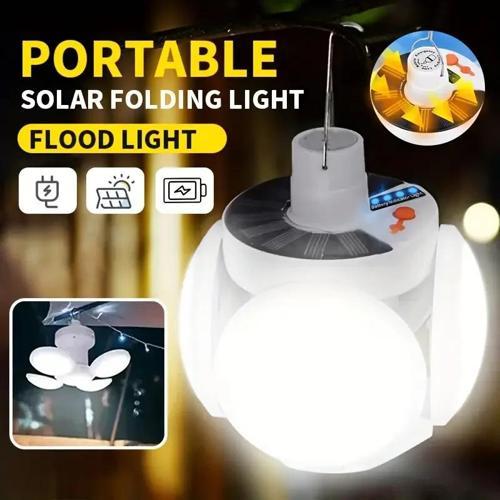 Solar Güneş Enerji Ve Usb Sarjlı 5 Kanatlı Led Lamba (5365)