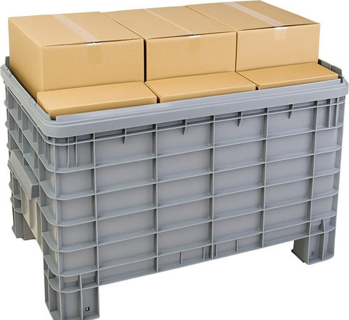 Tekerleksiz Plastik Tekne / Endüstriyel Taşıma Kasası 60x80x63 (EnxBoyxYükseklik)