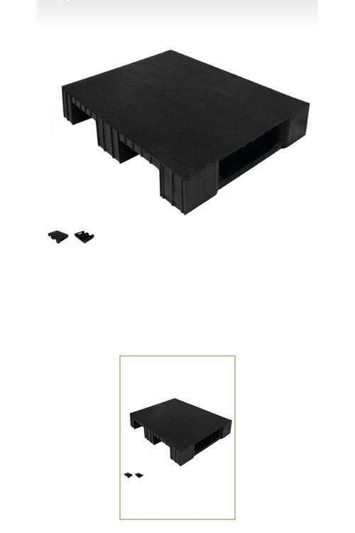 (Pe) 80 X 60 X 15 Cm Siyah Üzeri Kapalı Plastik Palet