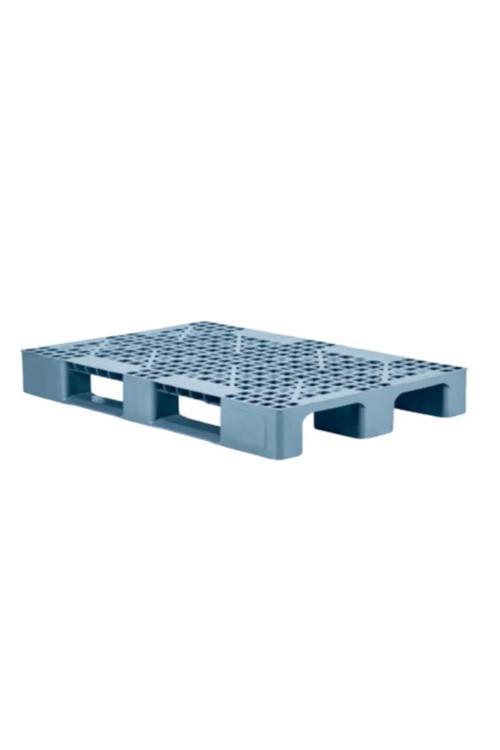 80 X 120 X 15 Cm Plastik Palet (Euro) Gri Delikli