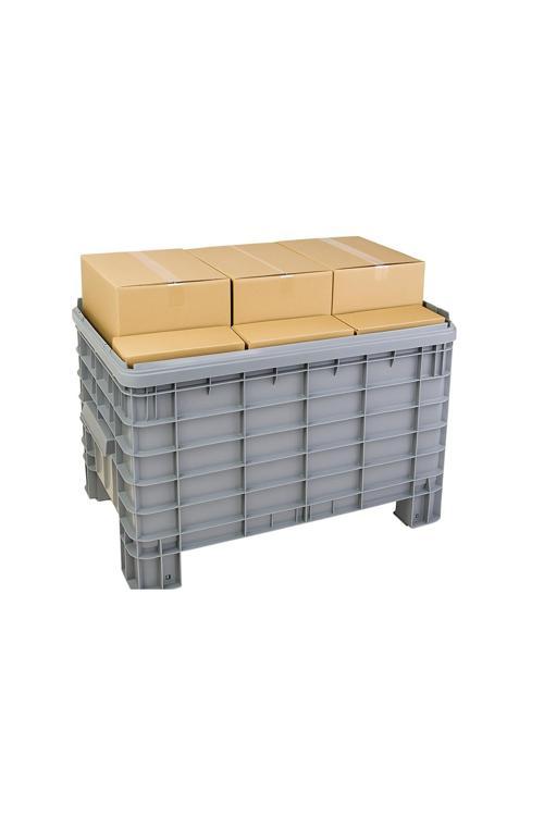 Tekerleksiz Plastik Tekne / Endüstriyel Taşıma Kasası 63x101x79 (EnxBoyxYükseklik)