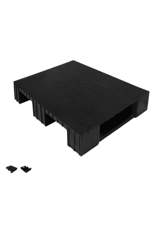 60 X 80 X 15 Cm Siyah Üzeri Kapalı Plastik Palet