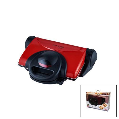 AWOX ORİON KIRMIZI 8 DİLİM ELEKTRİKLİ TEFLON TOST MAKİNESİ - 180° IZGARA 6 KADEME ISI AYARI