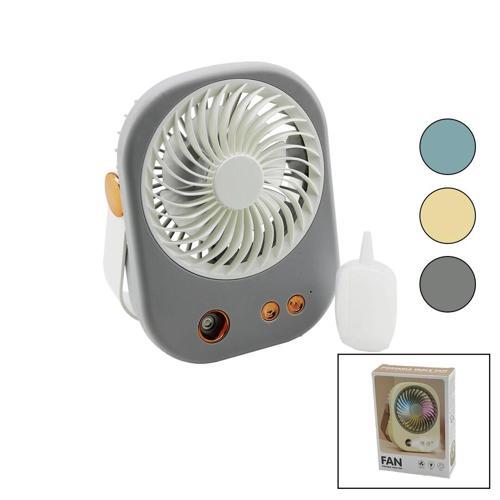 SU SPREYLİ USB MİNİ FAN 15.5X12CM MASA ÜSTÜ USB ŞARJLI 2İN1 KULP=TAŞIMA - DURUŞ 3 KADEME HIZ BJJ-566