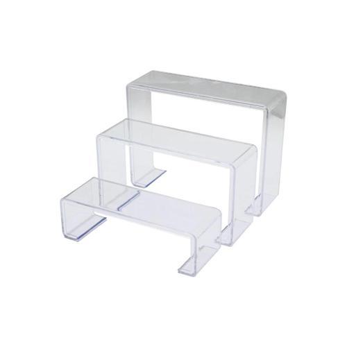 POŞETLİ 3 BOY MERDİVEN TEŞHİR AYAK YÜKSEKLİK: 6-11.5-16.5CM DERiNLİK: 6.5CM EN: 19.5-20.5-21.5CM (53