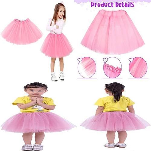 Pembe Renk Tütü Etek Bale Eteği Gösteri Eteği Çocuk Bebek Boy (5365)