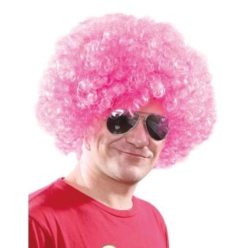 Açık Pembe Renk Kıvırcık Afro Bonus Peruk (5365)