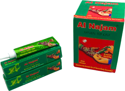 12 ADET AL NAJAM KIRMIZI TÜP KINA 30GR (5365)