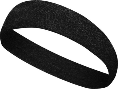 Siyah Sporcu Saç Bandı Ter Bandı Bandana