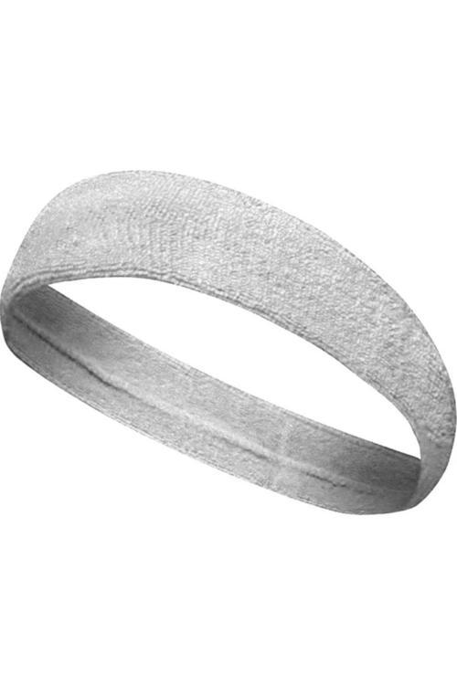 Beyaz Sporcu Saç Bandı Ter Bandı Bandana