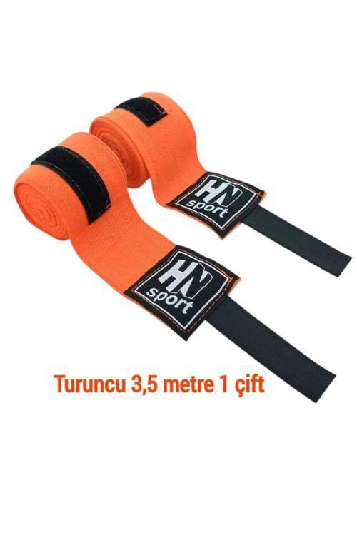 Boks Kick Boks Muay Thai Wushu Sanda Tüm Sporlar İçin El Bandajı 3,5 M X 2 Adet Elastik Boks Bandajı