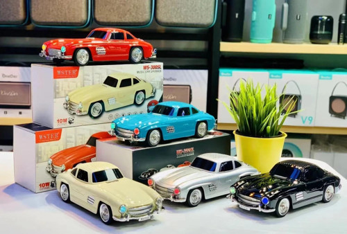 WS-300SL Klasik Benz Model 10W Bluetooth Hoparlör Fm Radyo USB (5365)