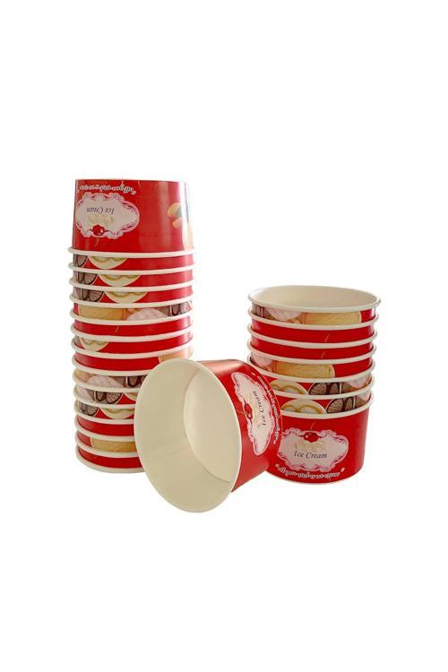Karton Dondurma Kasesi Küçük 100cc 50li